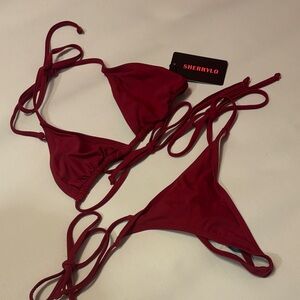 Women's Red Bikini Set